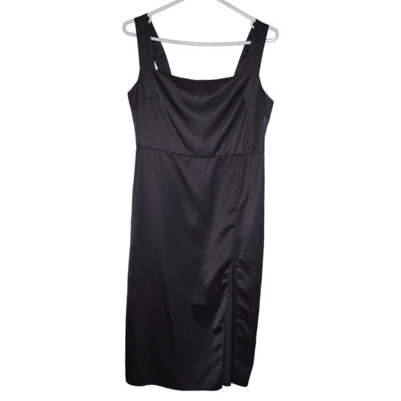 Prim Little Black Dress w Slit Size M - Picture 1 of 7